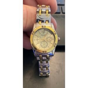 Women's Vellaccio Grande Watch, Two Tone Link Band, Gold Tone Bezel and Face